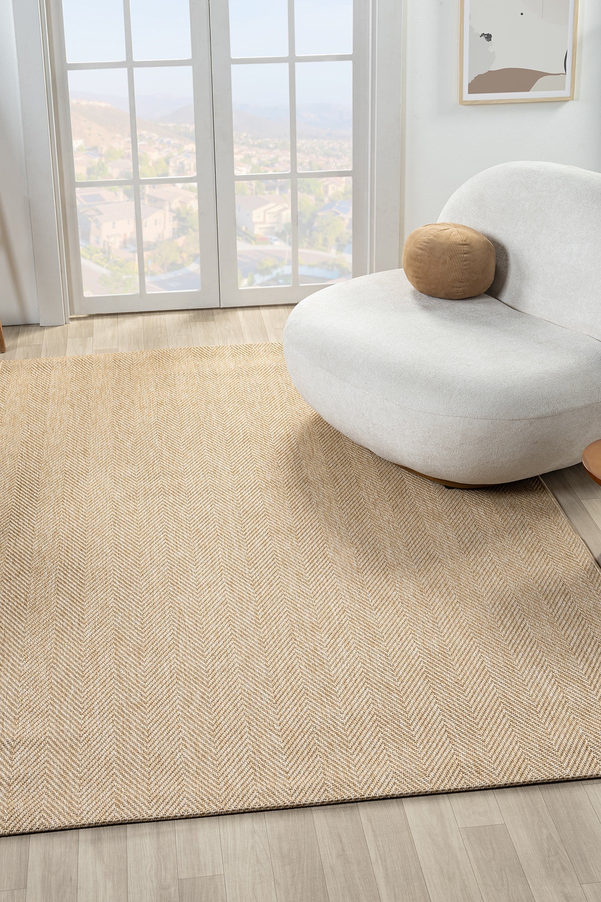 Beige · Bombay Chevron Sisal Rug