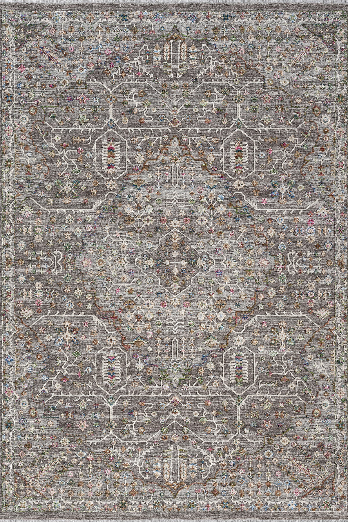 Multi · Heriz Tribal Rug — overhead view of the full rug