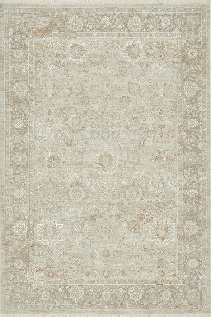 Grey · Antique Wash Persian Rug — overhead view of the full rug