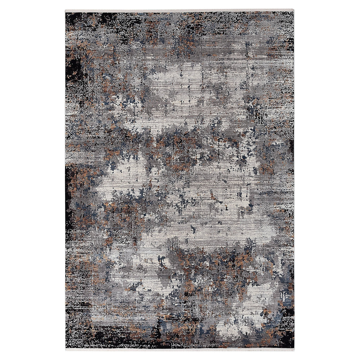Kalipso Abstract Design Rug (V5) - Grey