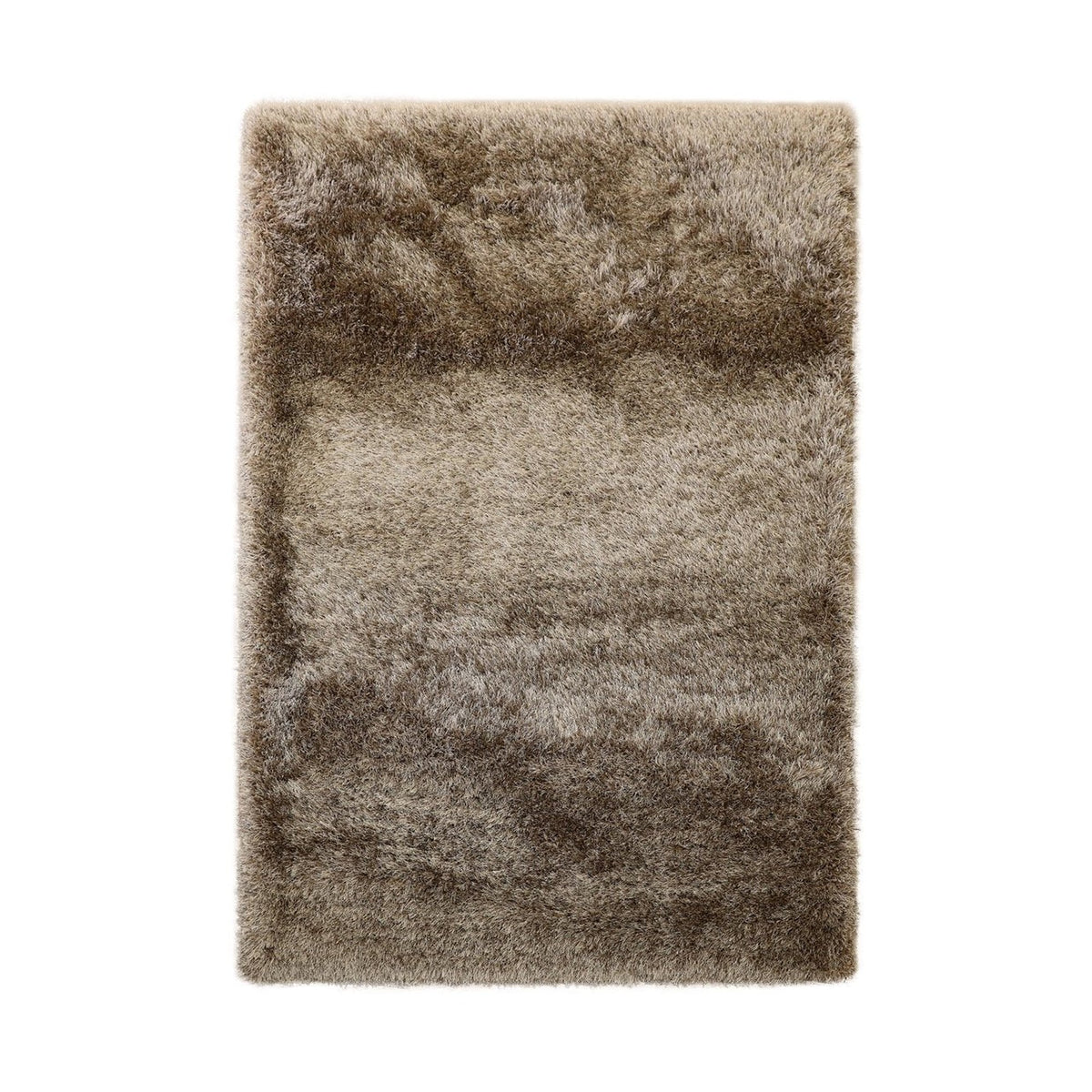 Lily Shimmer Taupe Shaggy Rug