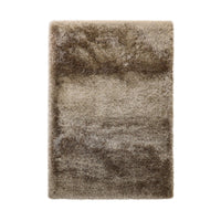 Lily Shimmer Taupe Shaggy Rug