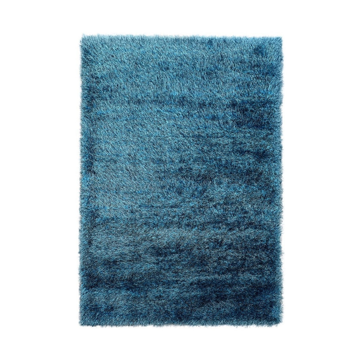 Lily Shimmer Turquoise Shaggy Rug