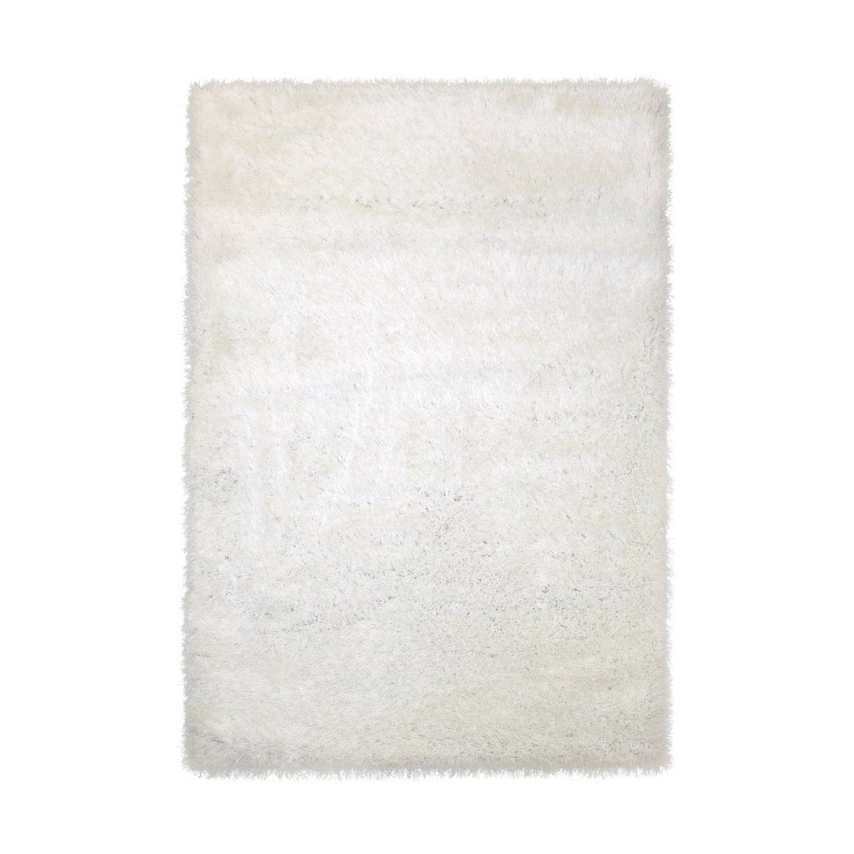 Lily Shimmer White Shaggy Rug