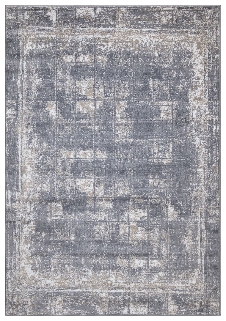 Monaco Faded Modern Grey Rug