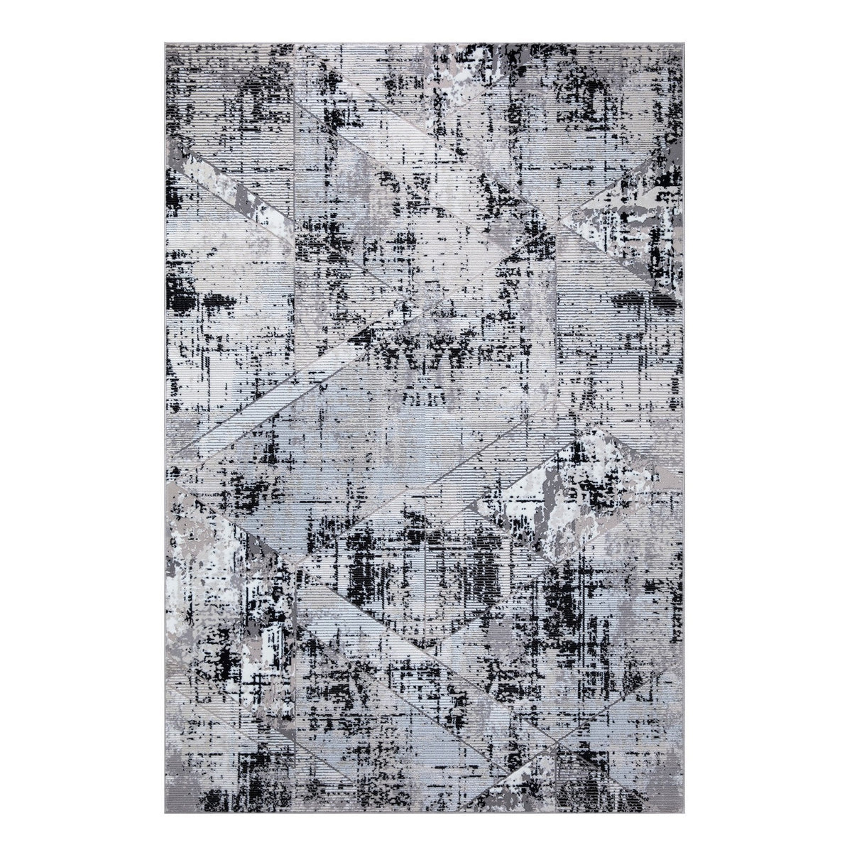 New York Grey Geometric Rug
