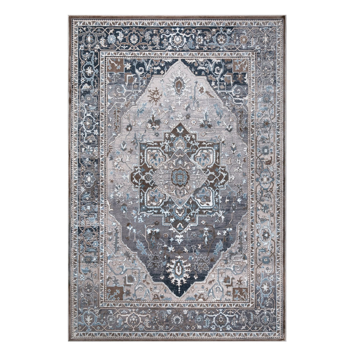 New York Grey Traditional Rug