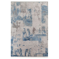 Olimpos Abstract Design Rug (V3) - Blue