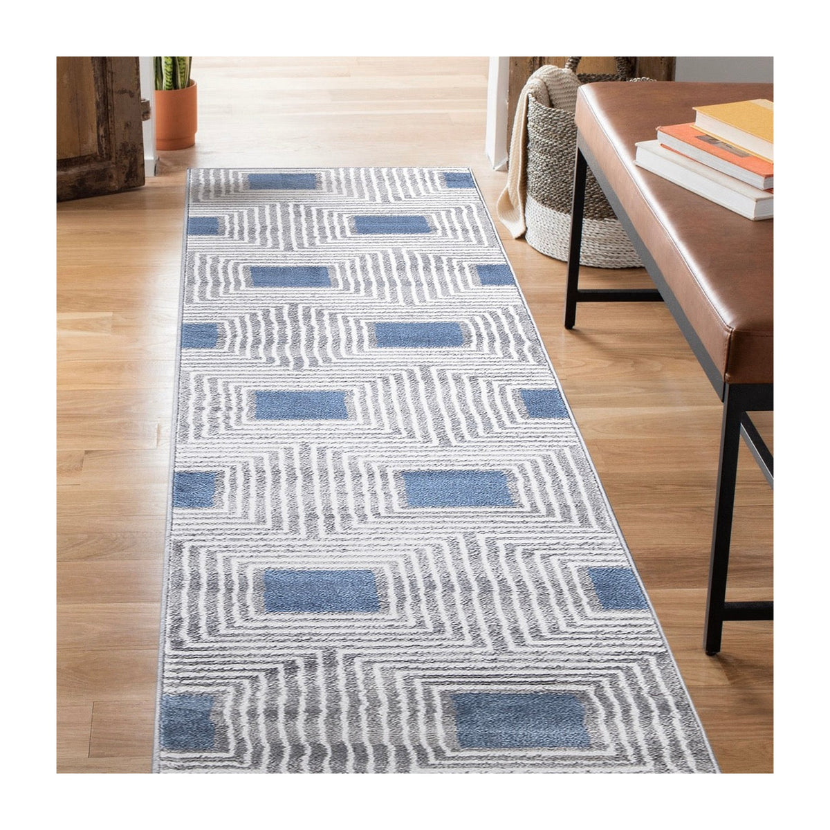 Paris Diamond Rug - Blue