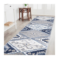 Paris Kilim Design Rug - Navy