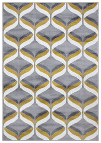 Paris Trellis Design Mustard Rug