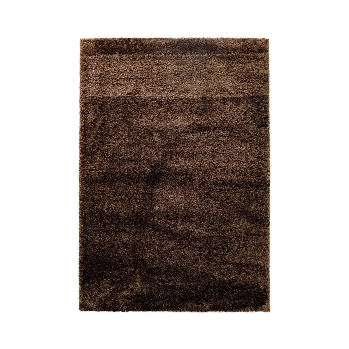 Puffy Shimmer Brown Shaggy Rug