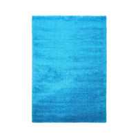 Puffy Shimmer Turquoise Shaggy Rug