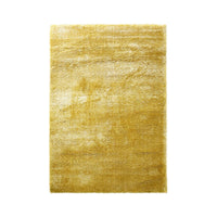 Puffy Shimmer Yellow Shaggy Rug