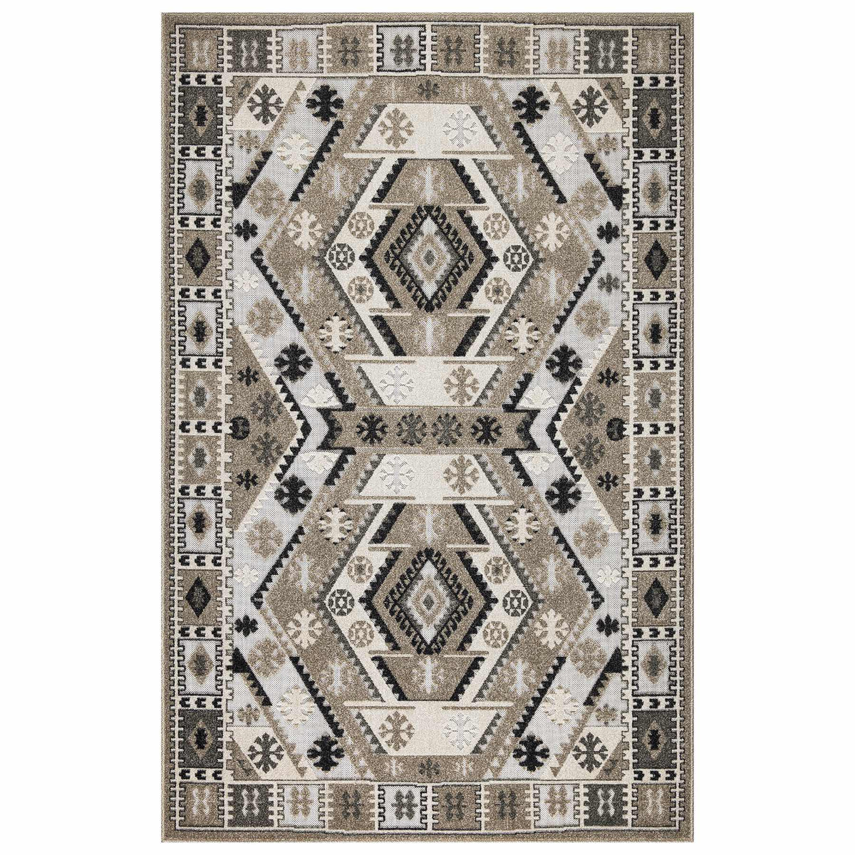 Richmond Medallion Outdoor Rug - Beige