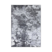 Ritz Abstract Modern Rug Silver & Grey (V2)