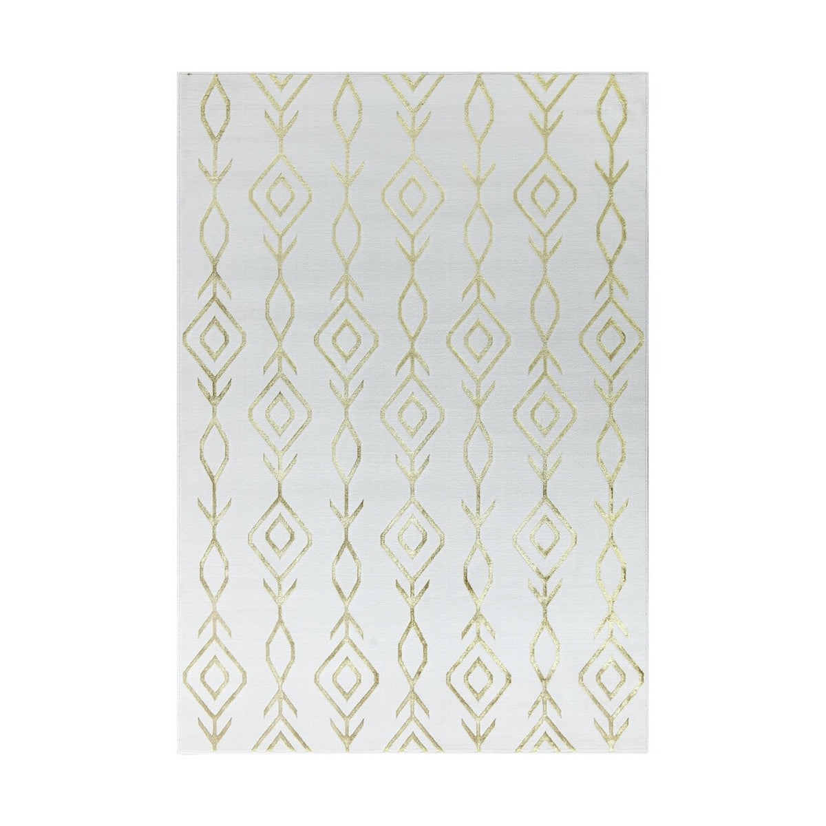 Ritz Moroccan Contemporary Rug Gold & Cream