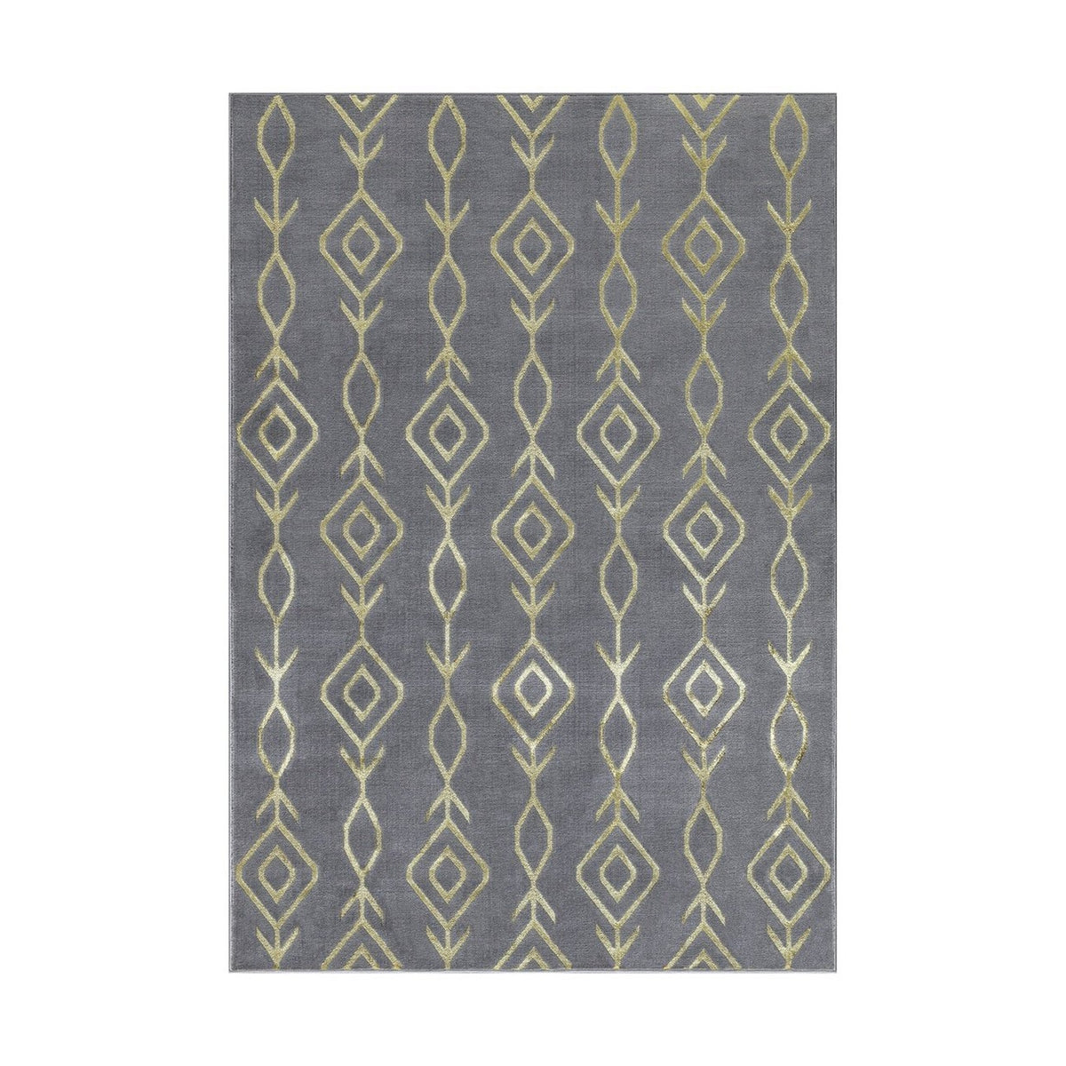 Ritz Moroccan Contemporary Rug Gold & Grey