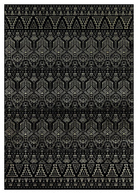 Ritz Moroccan Style Rug Gold & Black