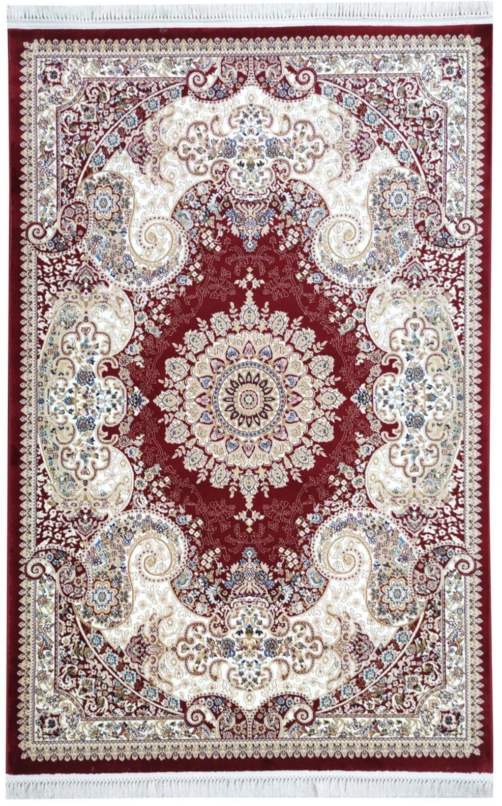 Sicily Traditional Medallion Rug (V17) - Red