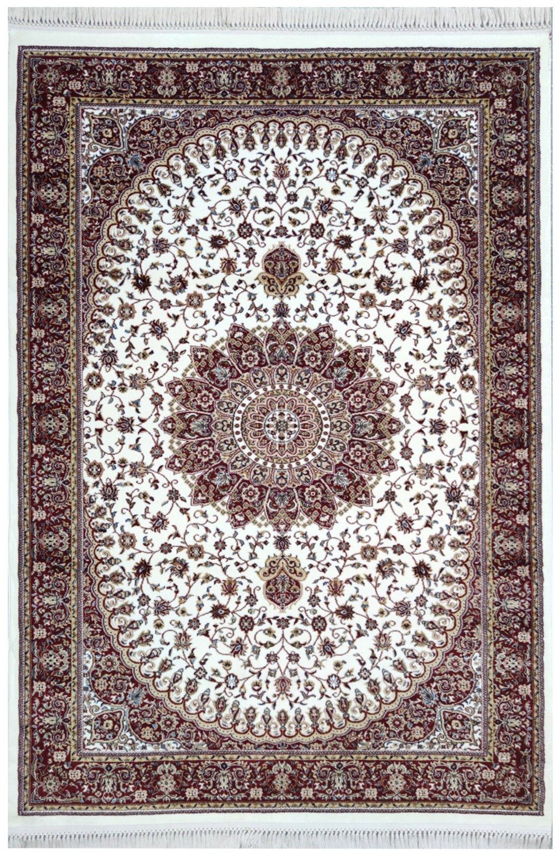 Sicily Traditional Medallion Rug (V18) - Red