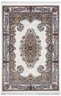 Sicily Traditional Medallion Rug (V8) - Cream