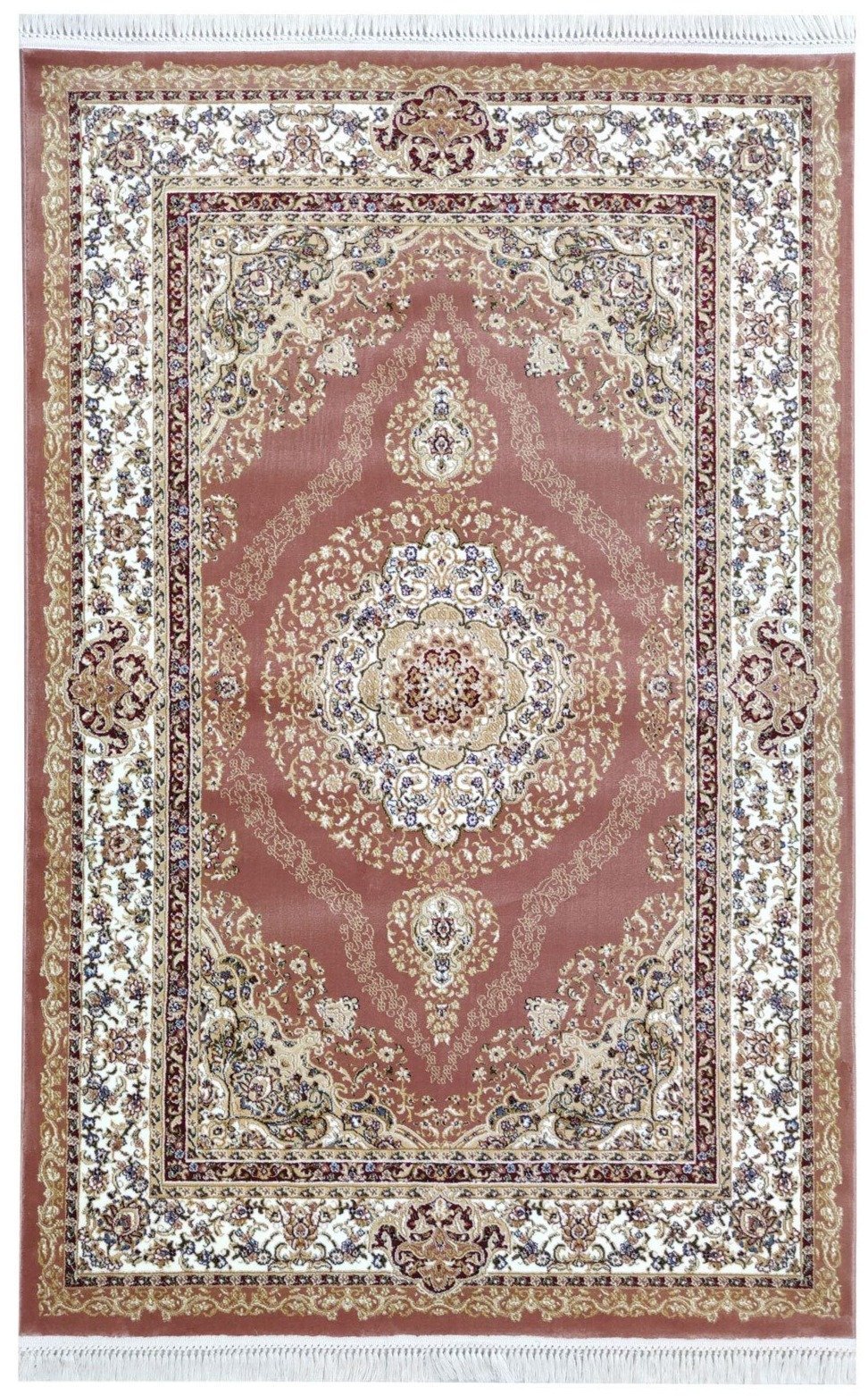 Sicily Traditional Medallion Rug (V9) - Terra