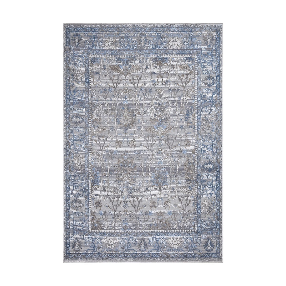 Stratus Floral Rug Grey - Grey