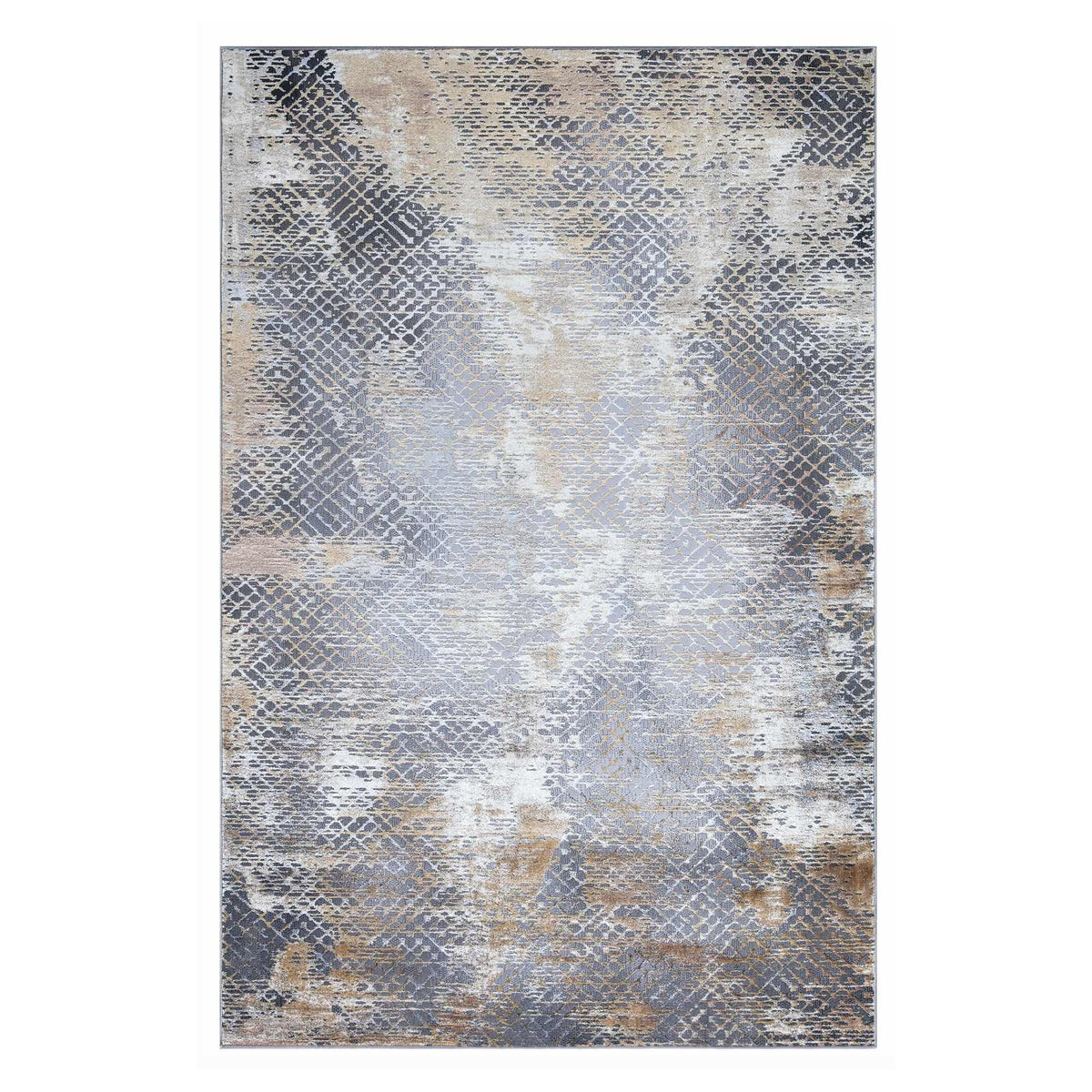 Velar Abstract Design Rug (V3) - Grey