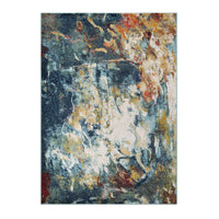 Venus Abstract Design Rug (V1) - Blue
