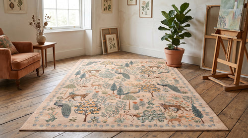 Cream · Washable Menagerie Rug