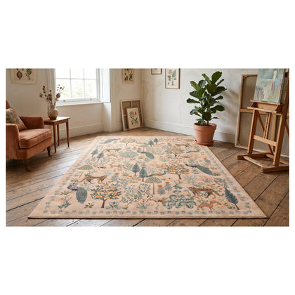 Cream Β· Washable Menagerie Rug