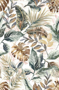 Washable Tropical Leaf Rug