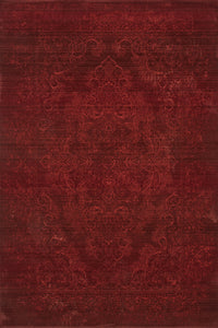 Tonal Medallion Rug — Crimson