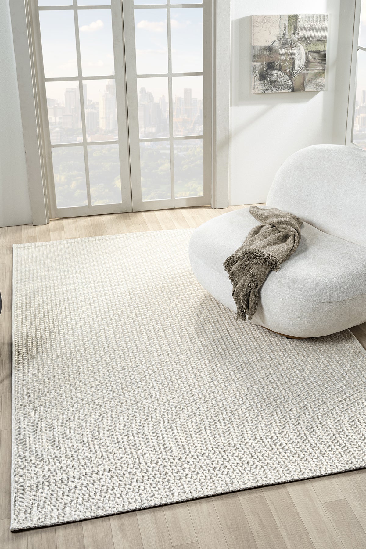 Cream · Bombay Vertical Cord Sisal Rug