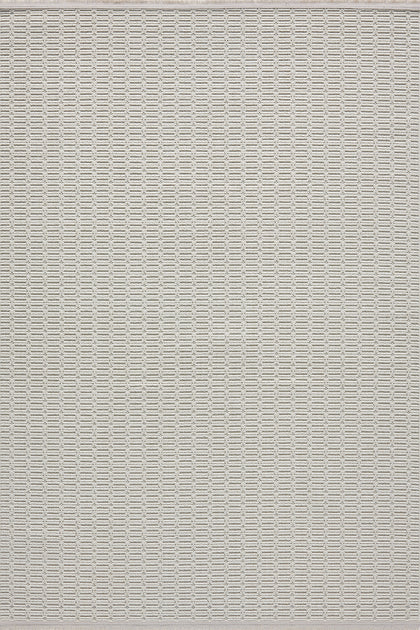 Cream · Basketweave Flatweave Rug — overhead view of the full rug