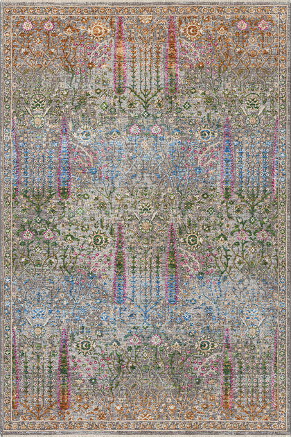 Multi · Garden Tapestry Rug — overhead view of the full rug