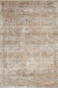 Eroded Gold Abstract Rug