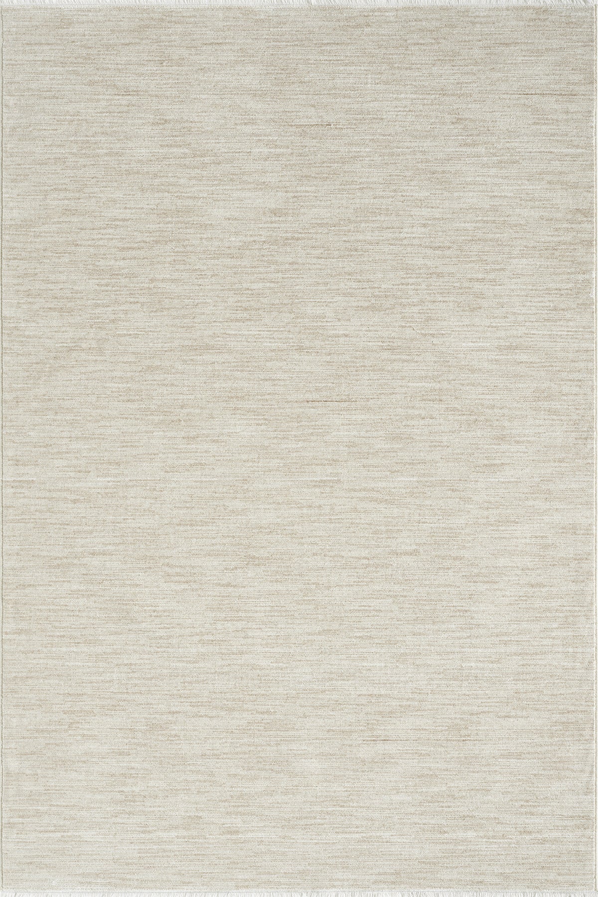 Cream · Melange Plain Rug — overhead view of the full rug
