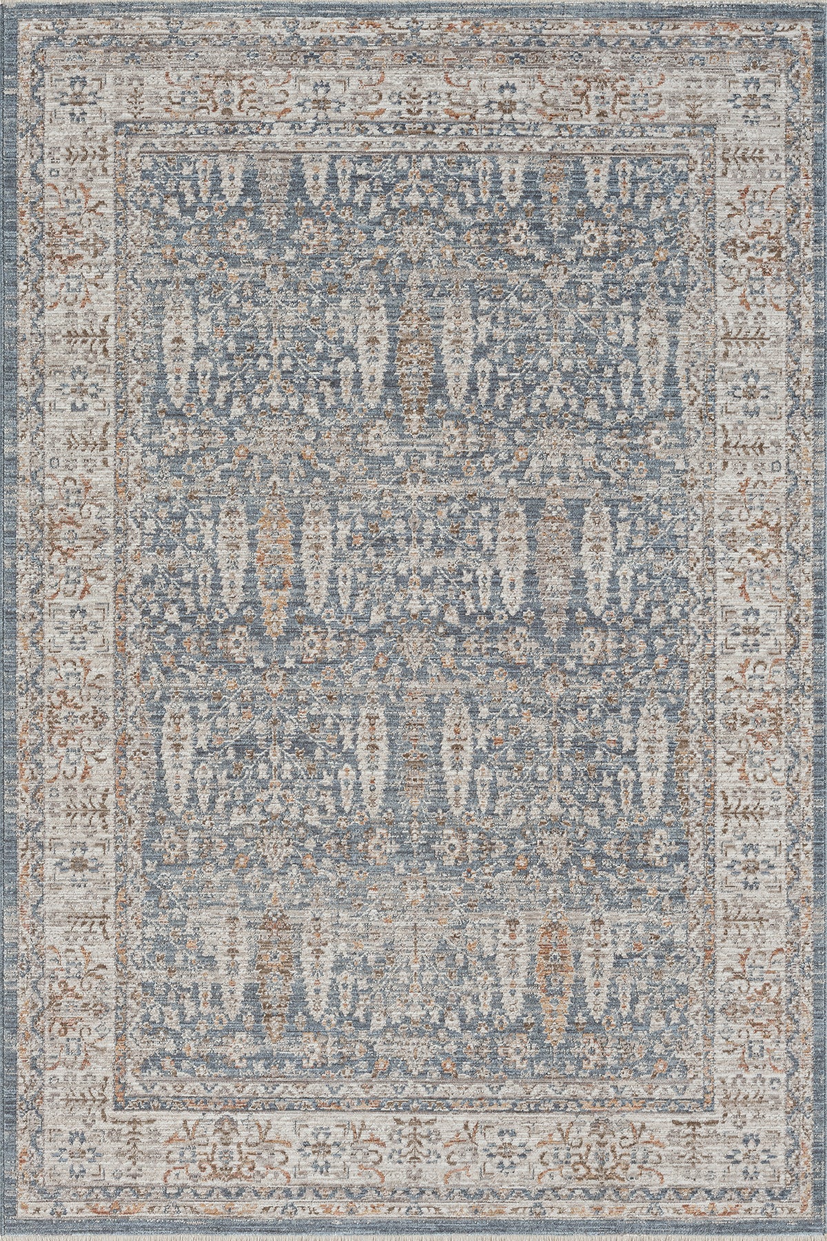 Blue · Deep Persian Rug — overhead view of the full rug
