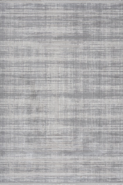 Grey · Ombre Wash Rug — overhead view of the full rug