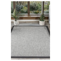 Bombay Border Waffle Grid Sisal Rug