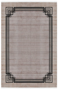 Elexus Ruby Border Rug (V2) - Beige
