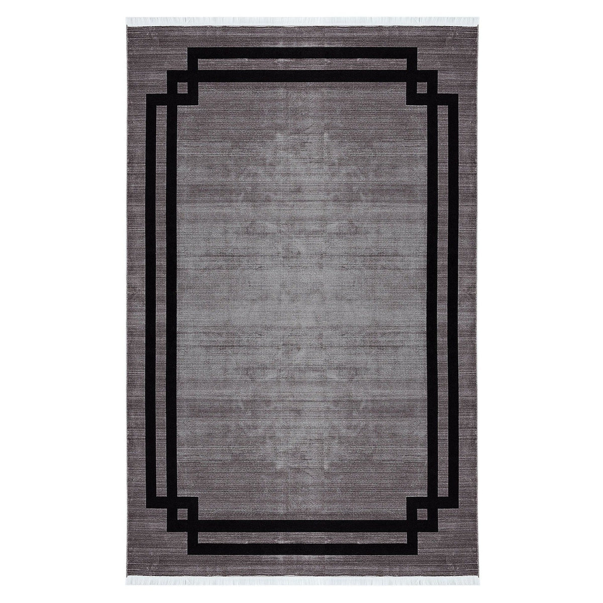 Elexus Ruby Border Rug (V3) - Grey