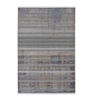 Elexus Ruby Striped Modern Rug (V2) - Grey