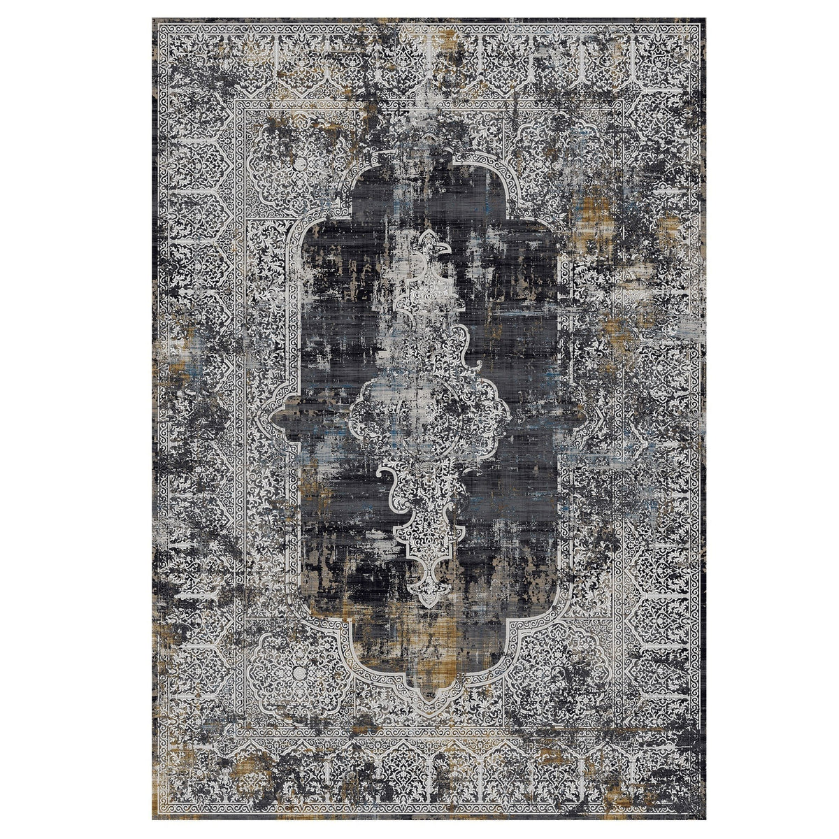 Kalipso Traditional Design Rug (V4) - Black