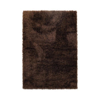 Lily Shimmer Brown Shaggy Rug