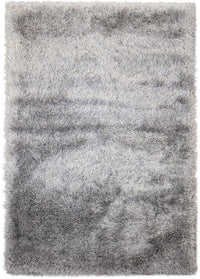 Lily Shimmer Grey Shaggy Rug