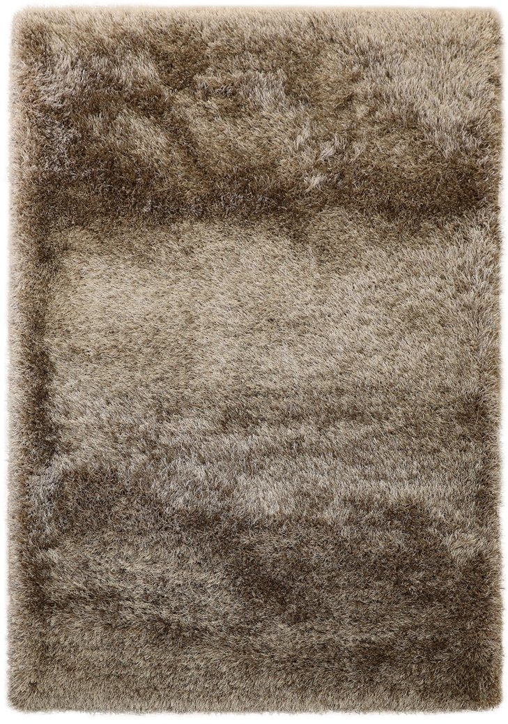 Lily Shimmer Taupe Shaggy Rug