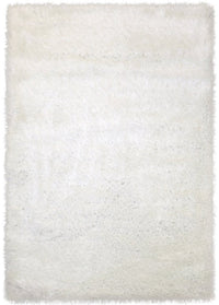 Lily Shimmer White Shaggy Rug